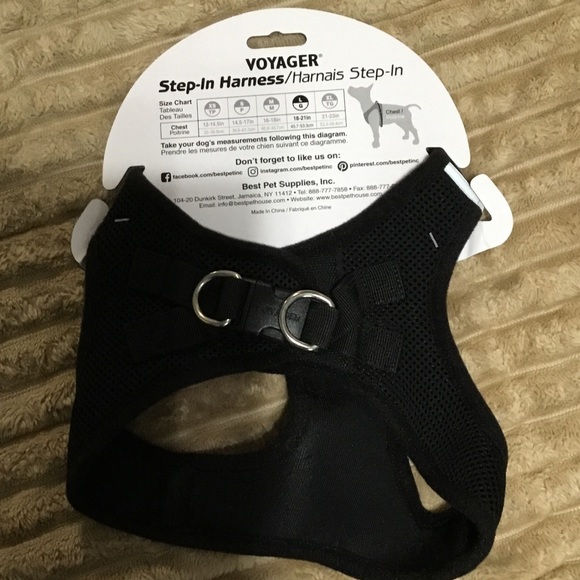Voyager Black Step-In Dog Harness W/reflective strips, size large, NWT. - Picture 4 of 8